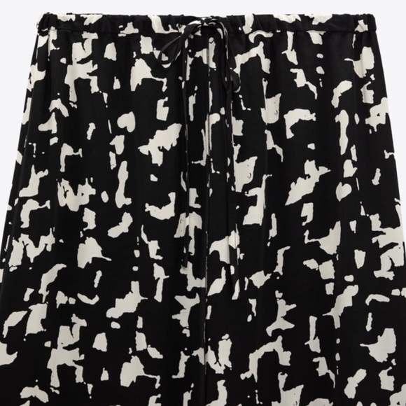 PRINTED MIDI SKIRT - Picture 4 of 4